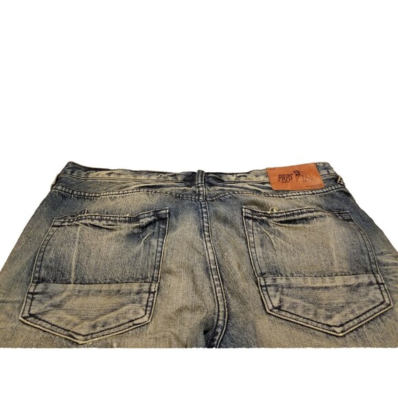 PRPS Jeans Men 38 Distress Patchwork Bruised Never Broken Button Fly (39x35) NEW - Picture 4 of 6